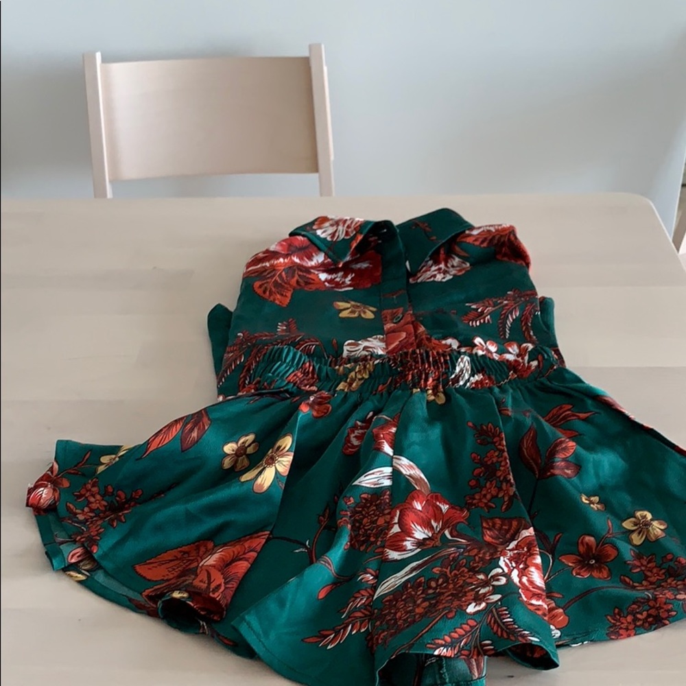 PLT Satin Tropical Shorts Set